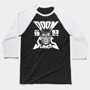 Doomslayer Biker Cut Baseball T-Shirt